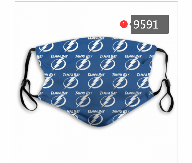 New 2020 NHL Tampa Bay Lightning #3 Dust mask with filter